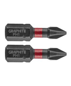 Биты ударные PH1 x 25 мм, 2 шт. GRAPHITE, фото  | SNABZHENIE.com.ua