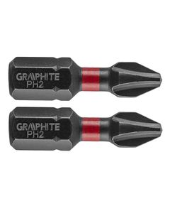 Ударні біти PH2 x 25 мм, 2 шт. GRAPHITE, фото  | SNABZHENIE.com.ua
