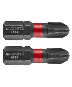 Біти ударні PH3 x 25 мм, 2 шт. GRAPHITE 56H502, фото  | SNABZHENIE.com.ua