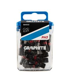 Биты ударные PH3 x 25 мм, 20 шт. GRAPHITE 56H532, фото  | SNABZHENIE.com.ua