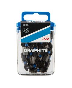 Биты ударные PZ2 25 мм, 20 шт. GRAPHITE 56H534, фото  | SNABZHENIE.com.ua