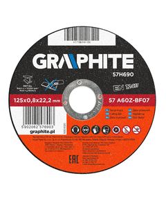Диск отрезной по металлу 125x0.8x22.2 мм 57A60Z-BF07 57H690, фото  | SNABZHENIE.com.ua