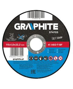 Диск отрезной по металлу 115x1.0x22.2 мм 41 A60-T-BF 57H705, фото  | SNABZHENIE.com.ua