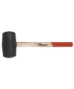 Киянка гумова, 50 г, 55 мм, дерев'яна рукоятка Top Tools, фото  | SNABZHENIE.com.ua