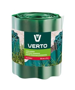 Садовая бордюрная лента 15 см x 9 м, зелёная VERTO 15G511, фото  | SNABZHENIE.com.ua