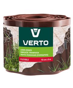 Бордюрная садовая лента 10 см x 9 м, коричневая VERTO 15G513, фото  | SNABZHENIE.com.ua