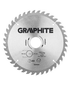 Отрезной диск GRAPHITE 185x30 мм, 40 зубьев, фото  | SNABZHENIE.com.ua