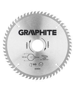Отрезной диск GRAPHITE 180x30 мм, 60 зубьев, фото  | SNABZHENIE.com.ua