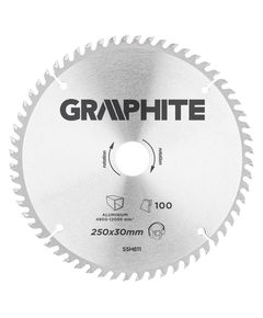 Отрезной диск 250x30 мм, 100 зубьев, ALU GRAPHITE, фото  | SNABZHENIE.com.ua