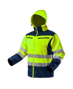 Куртка рабочая сигнальная softshell с капюшоном, желтая, S NEO, фото  | SNABZHENIE.com.ua