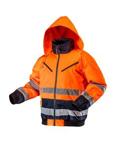 Утепленная оранжевая куртка NEO XXXL (81-711-XXXL) для сигнальной работы, фото  | SNABZHENIE.com.ua