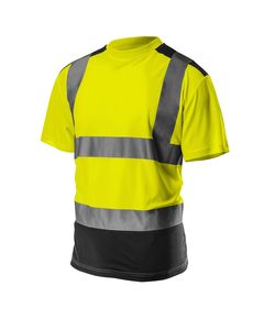 Сигнальна футболка жовта з темним низом, розмір XL, фото  | SNABZHENIE.com.ua