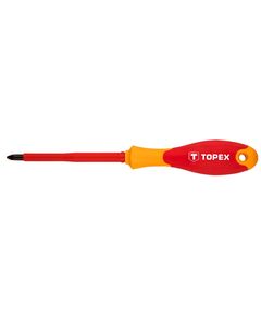 Отвертка крестовая TOPEX 1000В PZ1 x 80 мм, фото  | SNABZHENIE.com.ua