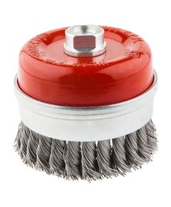 Щітка дротяна чашкова 65 мм, посилена конструкція, INOX GRAPHITE 57H585, фото  | SNABZHENIE.com.ua