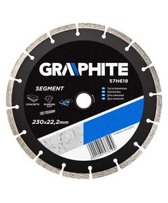 Алмазный сегментный диск GRAPHITE 230x22,2 мм (57H619) для резки, фото  | SNABZHENIE.com.ua