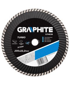 Диск алмазный Turbo Wave GRAPHITE 230x22,2 мм, фото  | SNABZHENIE.com.ua