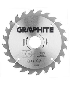 Диск відрізний 160 мм 24 зуба GRAPHITE 57H658, фото  | SNABZHENIE.com.ua