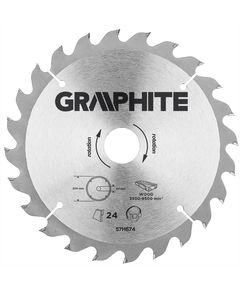 Отрезной диск GRAPHITE 200x30 мм, карбид кремния, 24 зуба, фото  | SNABZHENIE.com.ua