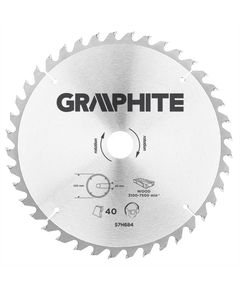 Отрезной диск GRAPHITE 250x30 мм, карбид кремния, 40 зубьев, фото  | SNABZHENIE.com.ua