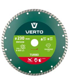 Алмазный диск TURBO VERTO 230x22,2 мм для резки, фото  | SNABZHENIE.com.ua