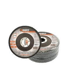 Диск шліфувальний лепестковий конусний GRANITE ZIRCONIA Т29 зерно 40 125х22 мм 5 шт, фото  | SNABZHENIE.com.ua