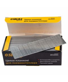 Гвозди планочные SIGMA 40×1.25×1мм для пневмостеплера, фото  | SNABZHENIE.com.ua