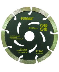 Круг алмазный сегментированный Ø400×25.4мм, 3800 об/мин SIGMA TR1922401, фото  | SNABZHENIE.com.ua