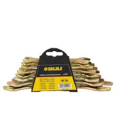 Рожковые ключи 6 шт (8-18 мм) желтый цинк SIGMA, фото  | SNABZHENIE.com.ua