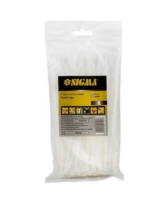 Хомут нейлоновый 2.5×200 мм, 100 шт, белый, фото  | SNABZHENIE.com.ua