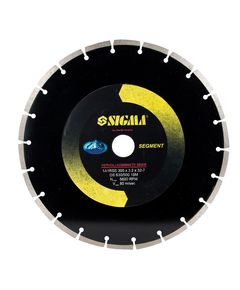Круг алмазний сегментний 300x32 мм, 5600 об/хв SIGMA, фото  | SNABZHENIE.com.ua