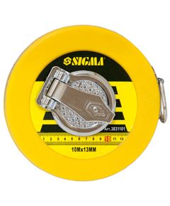 Рулетка стекловолокно SIGMA 10м*13мм, фото  | SNABZHENIE.com.ua