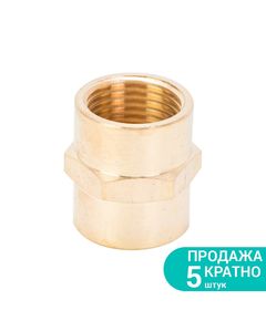 Соединение FT 1/2 × 1/2 (латунь) SIGMA, фото  | SNABZHENIE.com.ua
