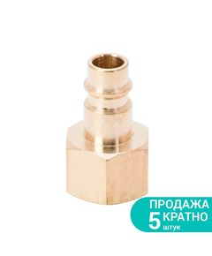 Штуцер FT 3/8 с внутренней резьбой, латунь, фото  | SNABZHENIE.com.ua