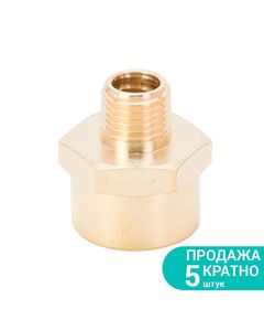 З'єднання подовжене MT 1/4 × FT 1/2 латунь SIGMA 7025721, фото  | SNABZHENIE.com.ua