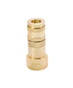 Соединение быстросъемное FT 1/2 с фиксатором SIGMA (латунь), фото  | SNABZHENIE.com.ua