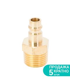 Штуцер MT 1/2 с наружной резьбой, латунь, SIGMA, фото  | SNABZHENIE.com.ua