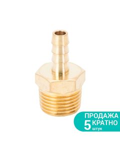 Штуцер 8мм MT 1/2 с наружной резьбой (латунь) SIGMA, фото  | SNABZHENIE.com.ua