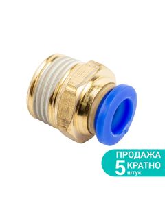 Штуцер цанговий прямий Ø8мм МТ 3/8 SIGMA - з'єднувач, фото  | SNABZHENIE.com.ua