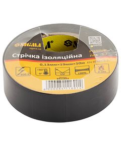 Изолента ПВХ черная 0,13мм*19мм*10м Премиум SIGMA 8411601, фото  | SNABZHENIE.com.ua