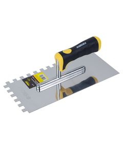 Гладилка штукатурная нержавеющая Profi 280×130мм, зуб 10×10мм, фото  | SNABZHENIE.com.ua