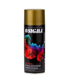 Емаль акрилова аерозольна 400мл RAL 1036 золотий глянець SIGMA, фото  | SNABZHENIE.com.ua