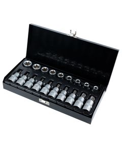 Набір насадок Torx 1/2, 19 шт, CrV у металевому кейсі SIGMA 6086661, фото  | SNABZHENIE.com.ua