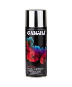Эмаль акриловая хромовая 400 мл серебристая SIGMA, фото  | SNABZHENIE.com.ua
