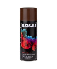 Эмаль акриловая аэрозоль 400мл SIGMA RAL 8011 коричневая глянец, фото  | SNABZHENIE.com.ua