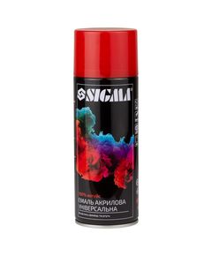 Эмаль аэрозольная акриловая 400мл RAL 3020 красный глянец SIGMA, фото  | SNABZHENIE.com.ua