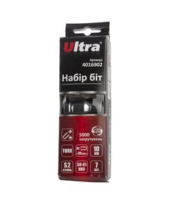 Набор бит TORX 10мм, 7шт S2 в кейсе ULTRA, фото  | SNABZHENIE.com.ua