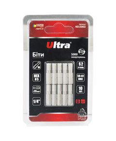 Биты HEX 5x25мм S2 10шт (блистер) ULTRA, фото  | SNABZHENIE.com.ua