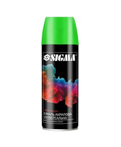 Аэрозольная флуоресцентная акриловая эмаль 400мл RAL 6038 SIGMA, фото  | SNABZHENIE.com.ua