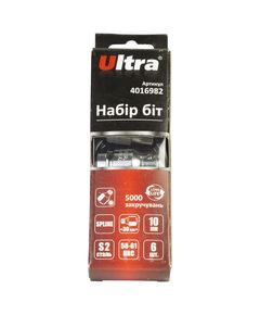 Набір біт Spline 10мм 6шт S2 в пластиковому кейсі ULTRA, фото  | SNABZHENIE.com.ua