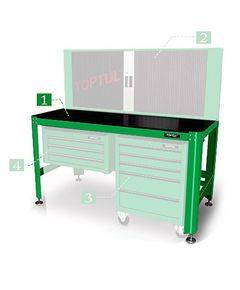 Верстак слесарный TOPTUL 1560x710x827 мм, модель TAAA1607, фото  | SNABZHENIE.com.ua